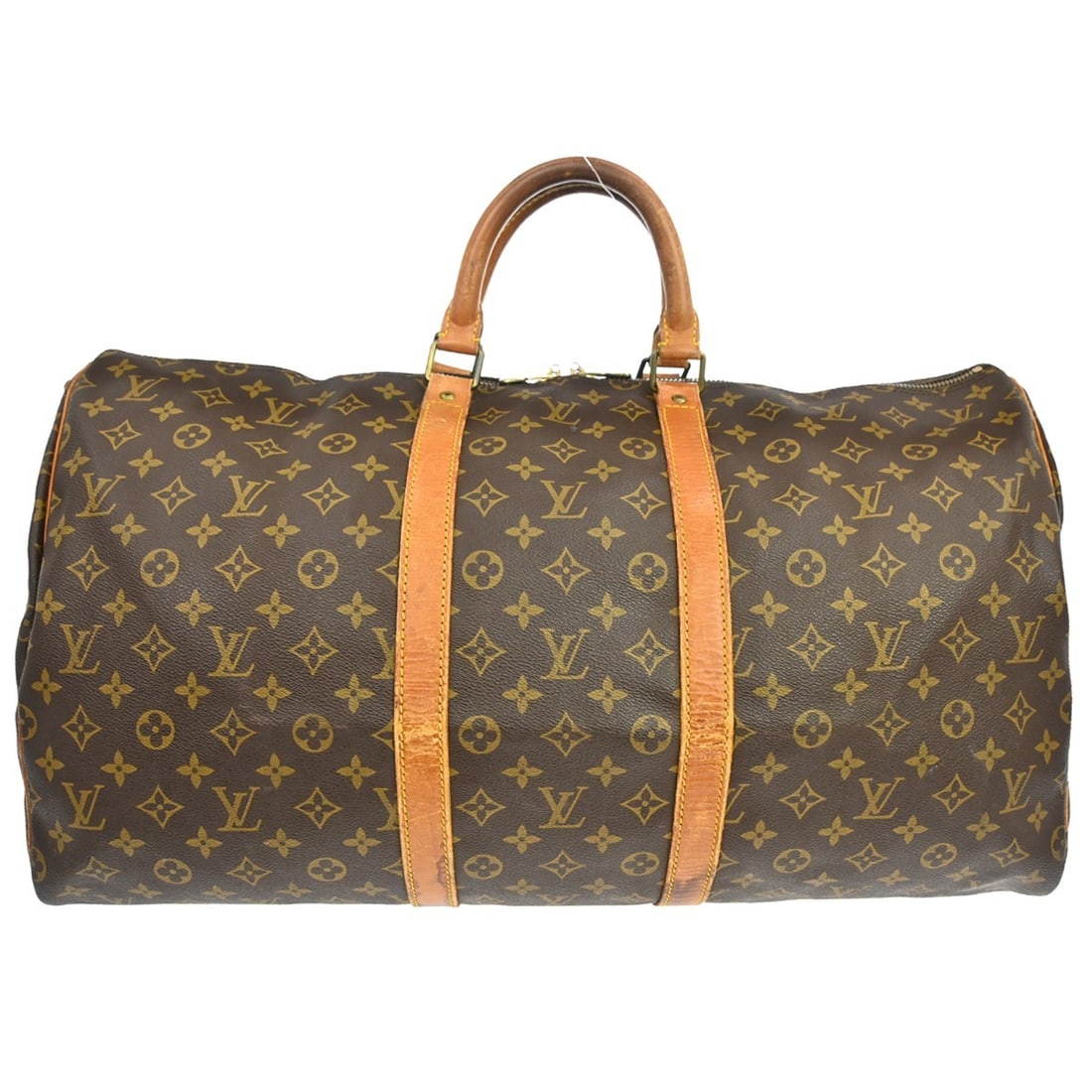 Louis Vuitton Keepall Bandouliere 55 Monogram Canvas Extra Large Duffle Bag: Louis Vuitton Keepall Bandouliere 55 Monogram Canvas Extra Large Duffle Bag The Louis Vuitton Keepall Bandouliere 55 is an extra-large travel bag crafted from the brand's iconic monogram canvas. Desig