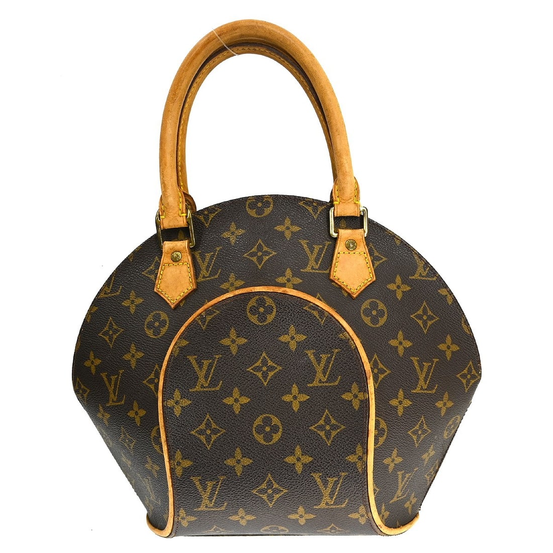 Louis Vuitton Ellipse PM Monogram Canvas Small Top Handle Bag M51127: Louis Vuitton Ellipse PM Monogram Canvas Small Top Handle Bag M51127 This Louis Vuitton Ellipse PM handbag showcases the iconic monogram canvas leather exterior with beige double handles and gold-tone