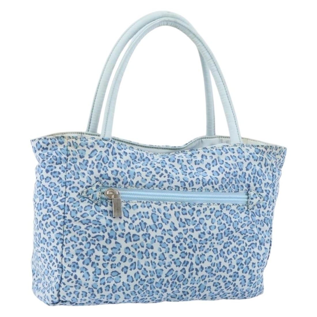 BOTTEGA VENETA Blue Nylon Hand Bag Auth 151964 Italy (1 of 18)