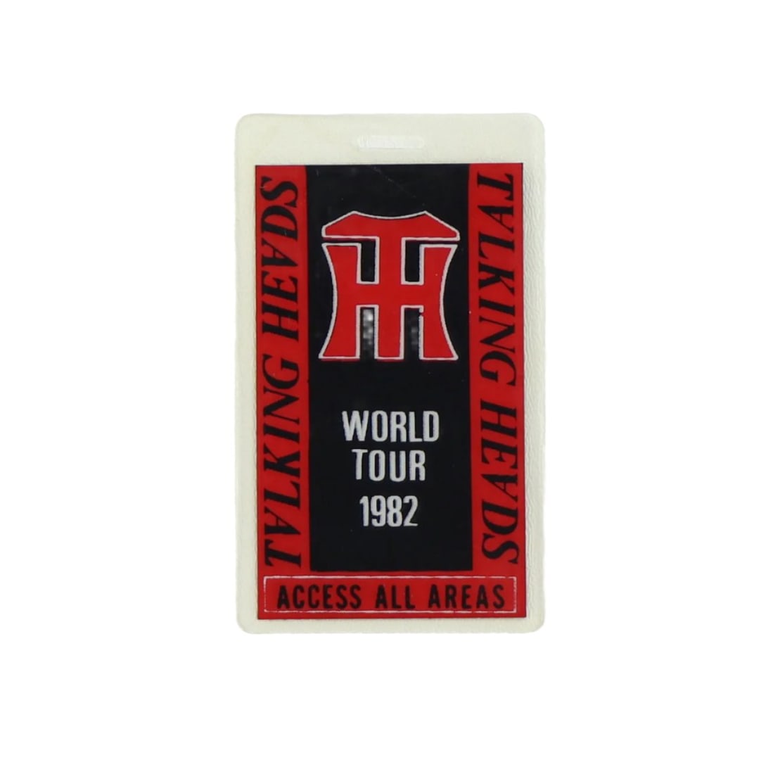 Original 1982 All Access Pass for Talking Heads World Tour (1 of 2)