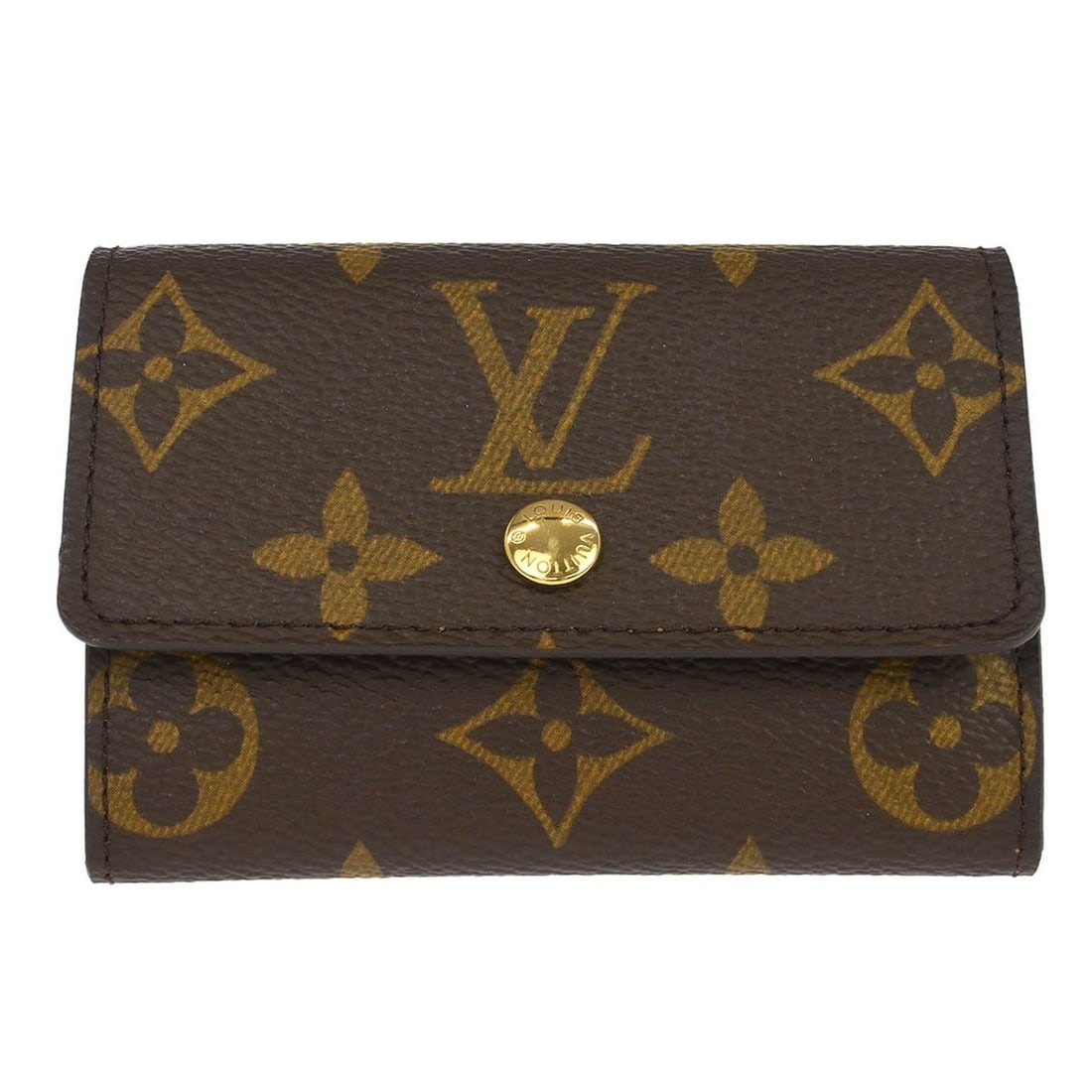 Monogram Canvas Coin Purse M61930 by Louis Vuitton for Women: Monogram Canvas Coin Purse M61930 by Louis Vuitton for Women This Louis Vuitton Monogram Porte Monnaie Plat coin case wallet features the iconic brown Monogram Canvas and is designed for women. The pi