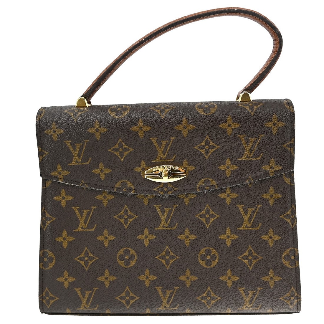 Louis Vuitton Malesherbes Monogram Canvas Top Handle Handbag M51379: Louis Vuitton Malesherbes Monogram Canvas Top Handle Handbag M51379 This Louis Vuitton Malesherbes handbag features the iconic monogram canvas exterior with a top handle design. It is accented with a 