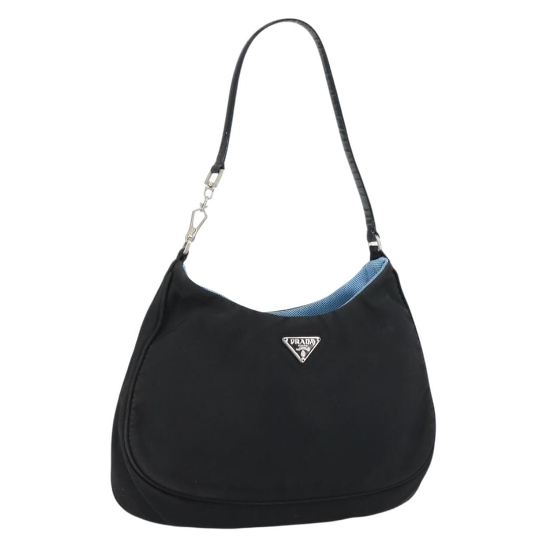 Prada Black Nylon Pouch with Silver Accents Made in Italy (1 of 18)