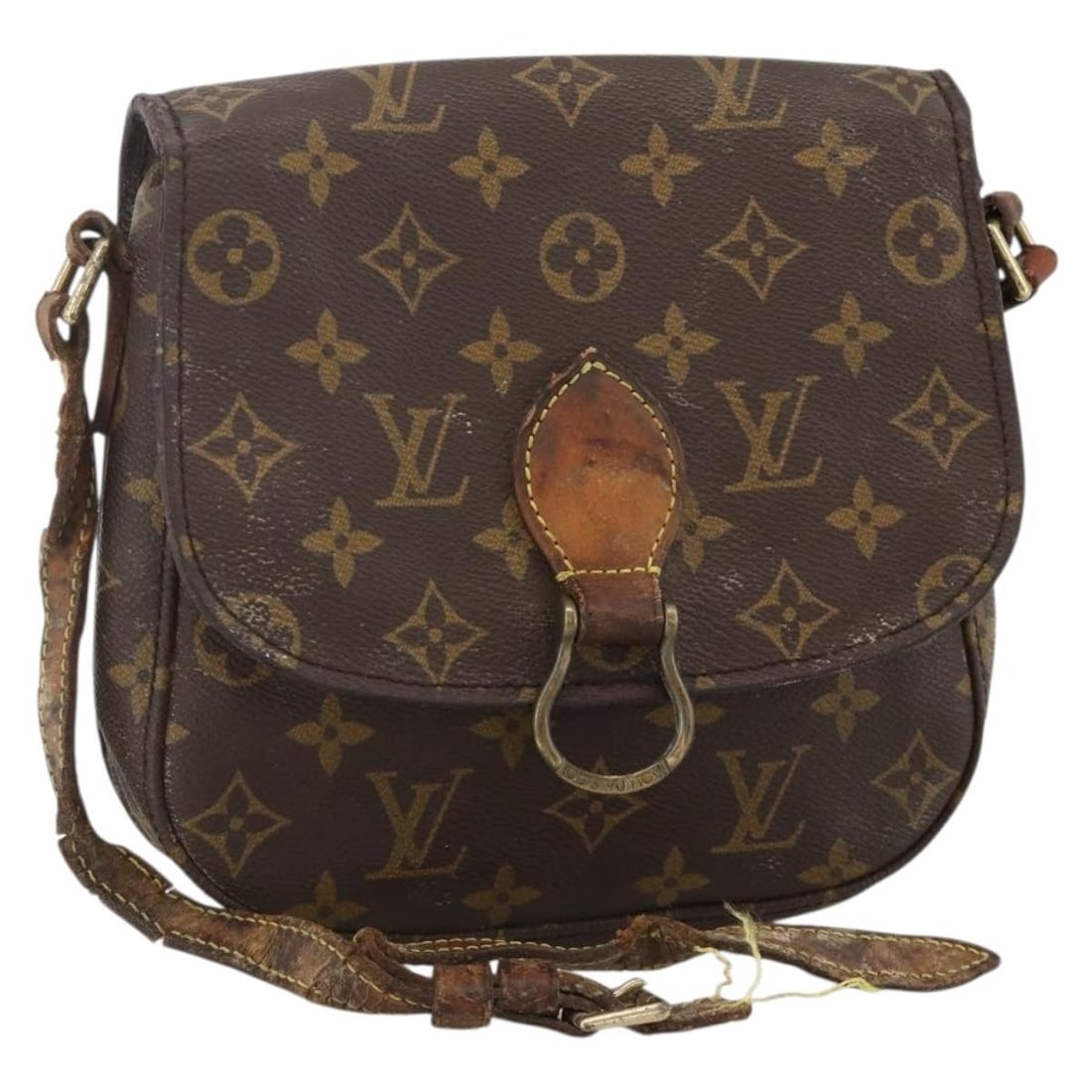 Monogram Canvas Saint Cloud MM Shoulder Purse by Louis Vuitton M51243: Monogram Canvas Saint Cloud MM Shoulder Purse by Louis Vuitton M51243 This Louis Vuitton Monogram Saint Cloud MM shoulder bag features the iconic monogram canvas exterior with a classic monogram color
