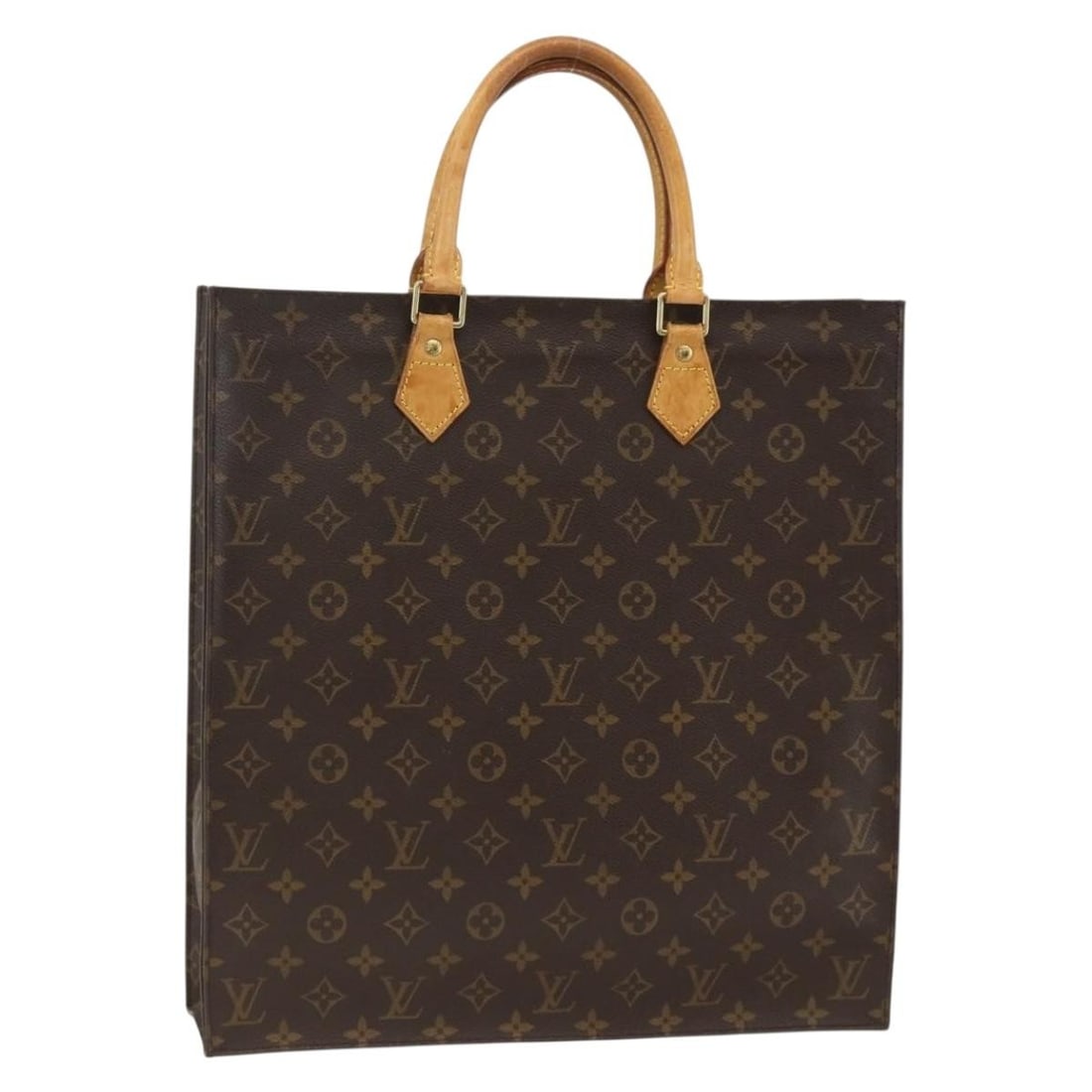 Louis Vuitton Sac Plat Monogram Canvas M51140 Women's Handbag France: Louis Vuitton Sac Plat Monogram Canvas M51140 Women's Handbag France This Louis Vuitton Monogram Sac Plat handbag features the iconic monogram canvas exterior and is designed for women. The bag is cra