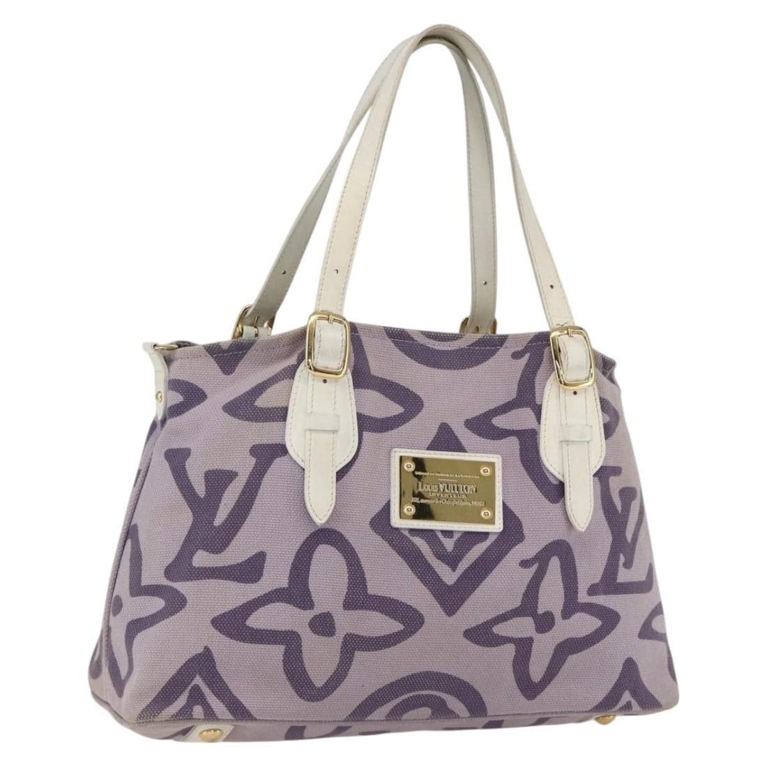 Louis Vuitton Tai Sienne PM Purple Canvas Cruise Shoulder Bag Model M95680 (1 of 18)
