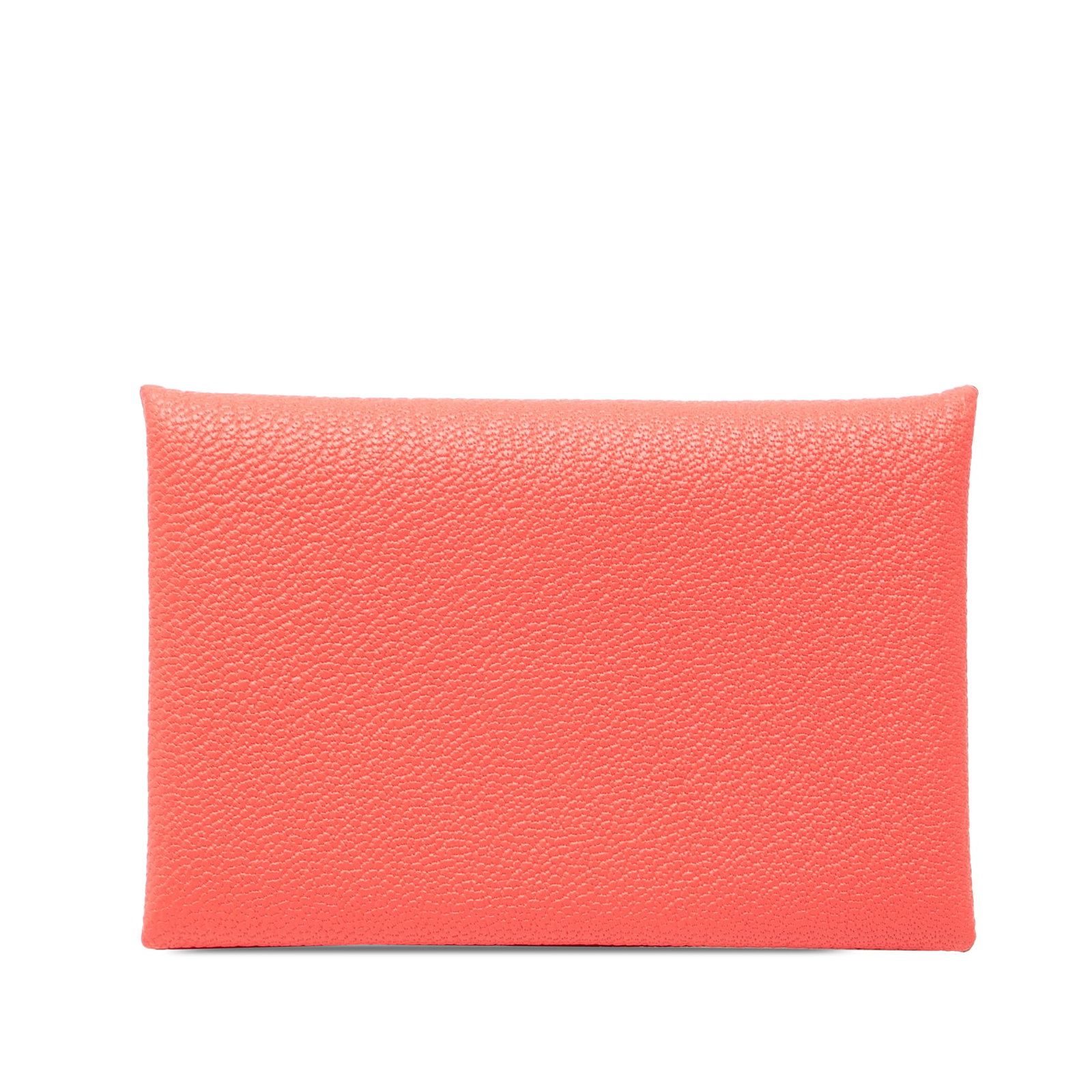 Hermes Calvi Chevre Mysore Leather Card Holder Rose Texas Cuivre (1 of 8)