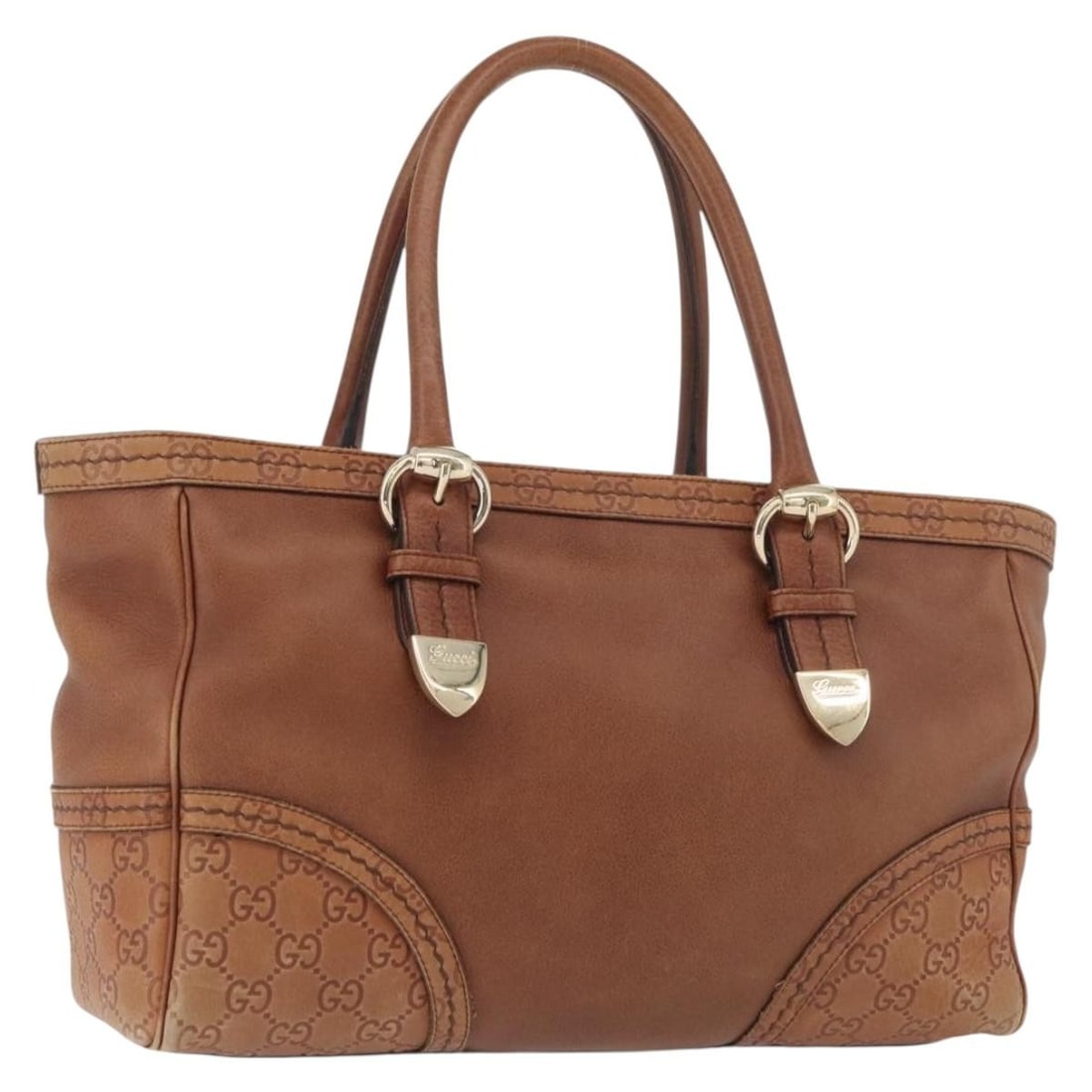 Gucci Guccissima GG Canvas and Leather Brown Gold 181511 Women's Handbag: Gucci Guccissima GG Canvas and Leather Brown Gold 181511 Women's Handbag This GUCCI GG Canvas Guccissima handbag features a combination of leather and GG canvas in brown and gold tones. Designed for w