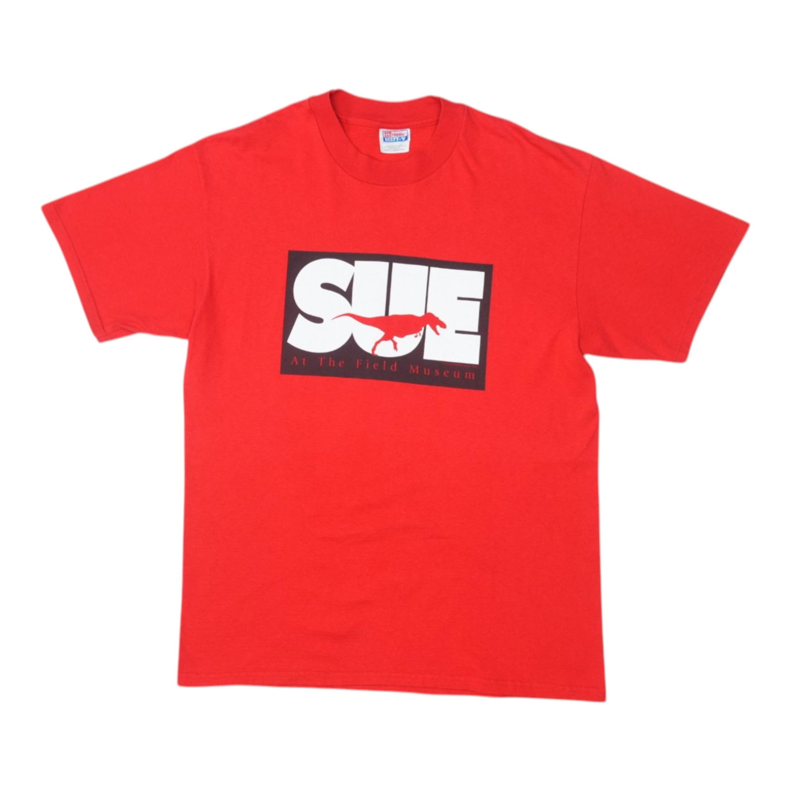 Vintage 1997 Red Cotton Sue Tyrannosaurus Rex Large Shirt (1 of 4)