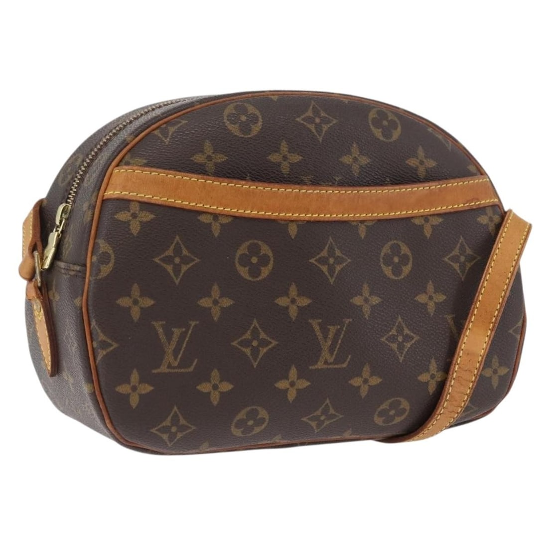 Louis Vuitton Blois Monogram Canvas Shoulder Bag M51221 France: Louis Vuitton Blois Monogram Canvas Shoulder Bag M51221 France This Louis Vuitton Monogram Blois Shoulder Bag features the signature monogram canvas in classic brown tones. Designed for women, it offe