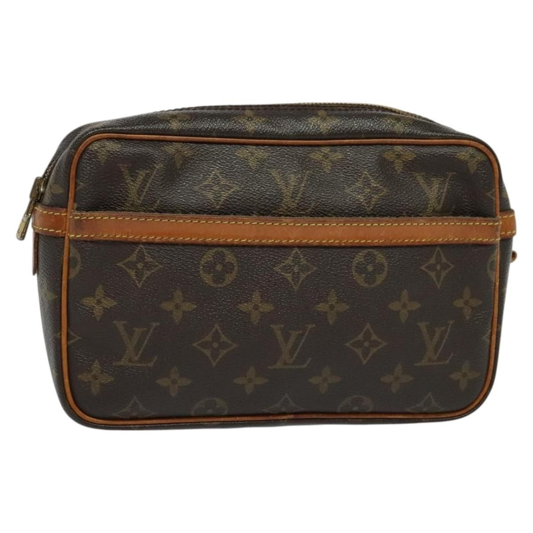 Louis Vuitton Compiegne 23 Monogram Canvas Clutch Bag M51847 France: Louis Vuitton Compiegne 23 Monogram Canvas Clutch Bag M51847 France This Louis Vuitton Monogram Compiegne 23 Clutch Bag features the iconic monogram canvas exterior with a classic monogram color schem