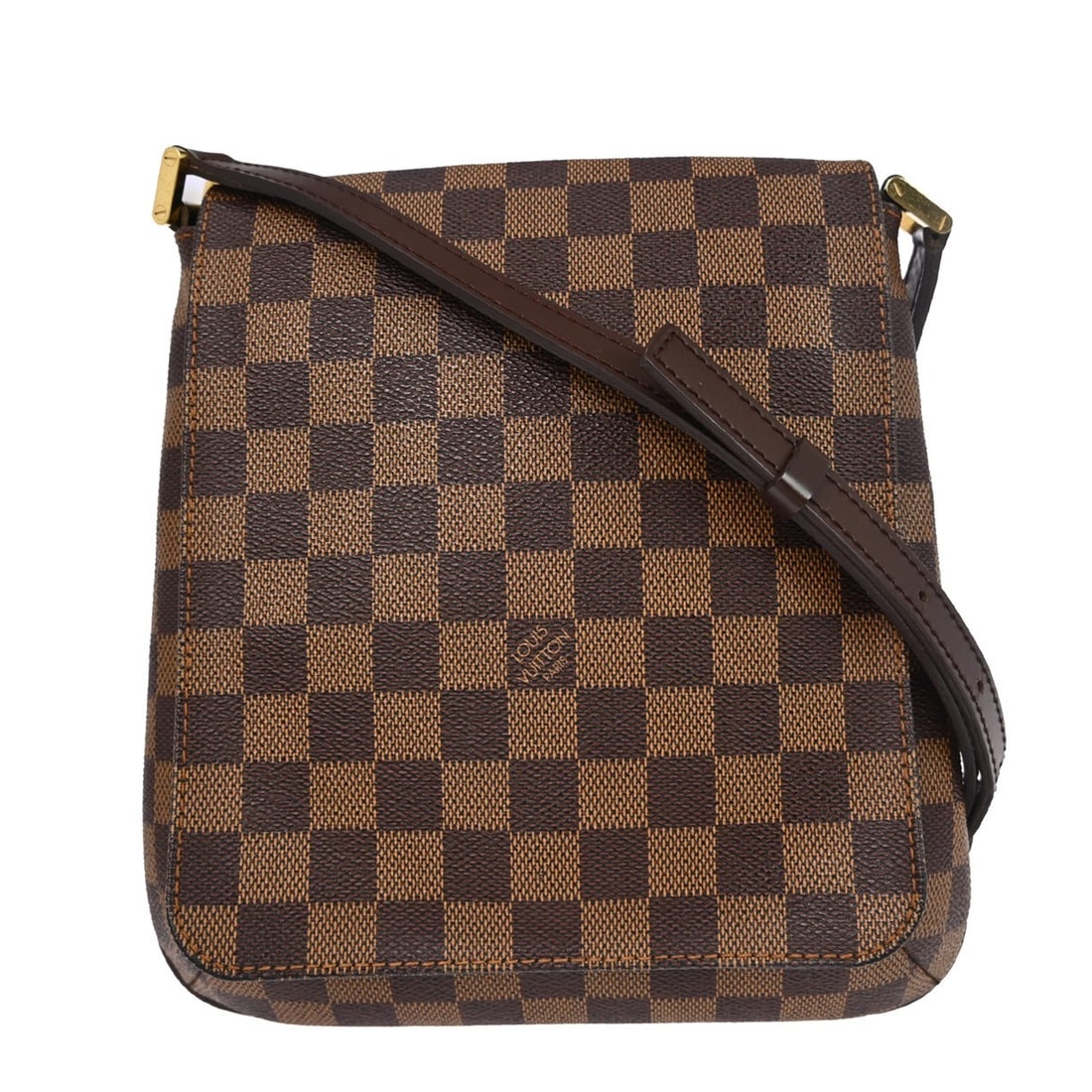 Louis Vuitton Damier Musette Salsa Long Strap Shoulder Bag Brown: Louis Vuitton Damier Musette Salsa Long Strap Shoulder Bag Brown This Louis Vuitton Musette Salsa Long Shoulder Bag features the iconic Damier canvas leather exterior in brown, complemented by Alcanta