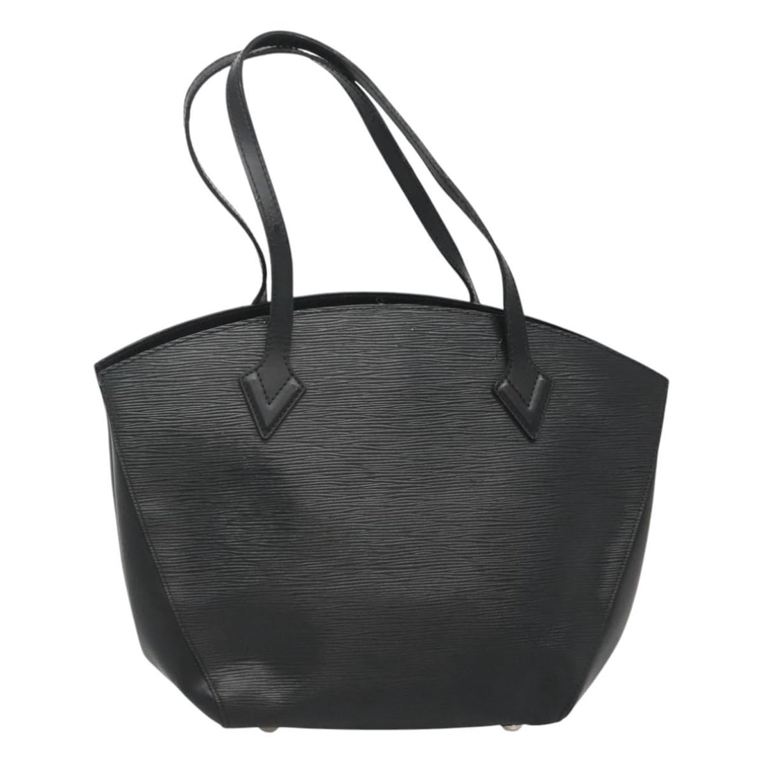 Louis Vuitton Black Epi Leather Saint Jacques Shoulder Bag M50042: Louis Vuitton Black Epi Leather Saint Jacques Shoulder Bag M50042 This is a Louis Vuitton Epi Saint Jacques shoulder bag in black, crafted from Epi leather. The bag features a structured silhouette wi