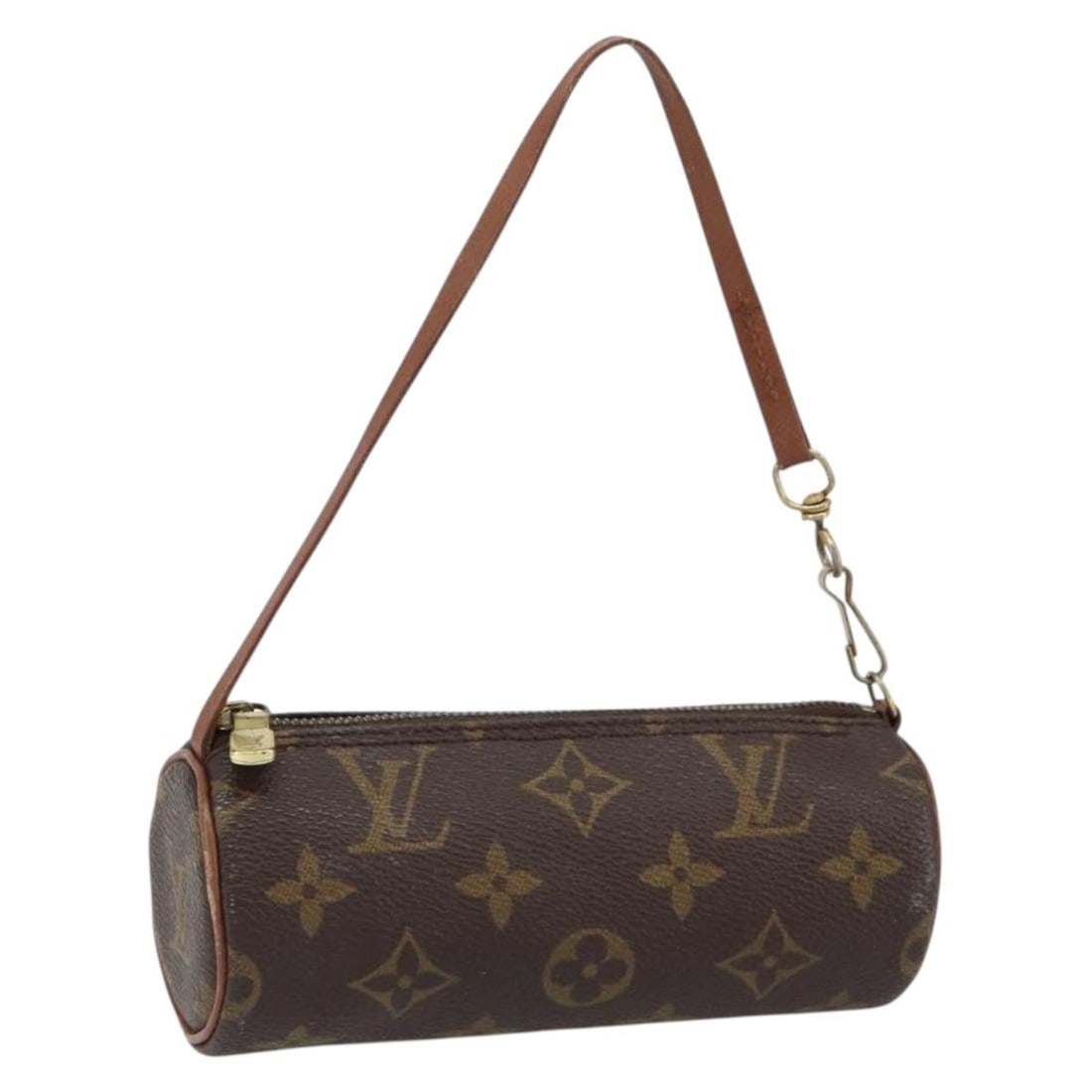 LOUIS VUITTON Monogram Papillon Pouch Authentic 150299: LOUIS VUITTON Monogram Papillon Pouch Authentic 150299 This Louis Vuitton Monogram Papillon Pouch is a stylish accessory crafted from durable Monogram Canvas. The exterior features the iconic Monogram