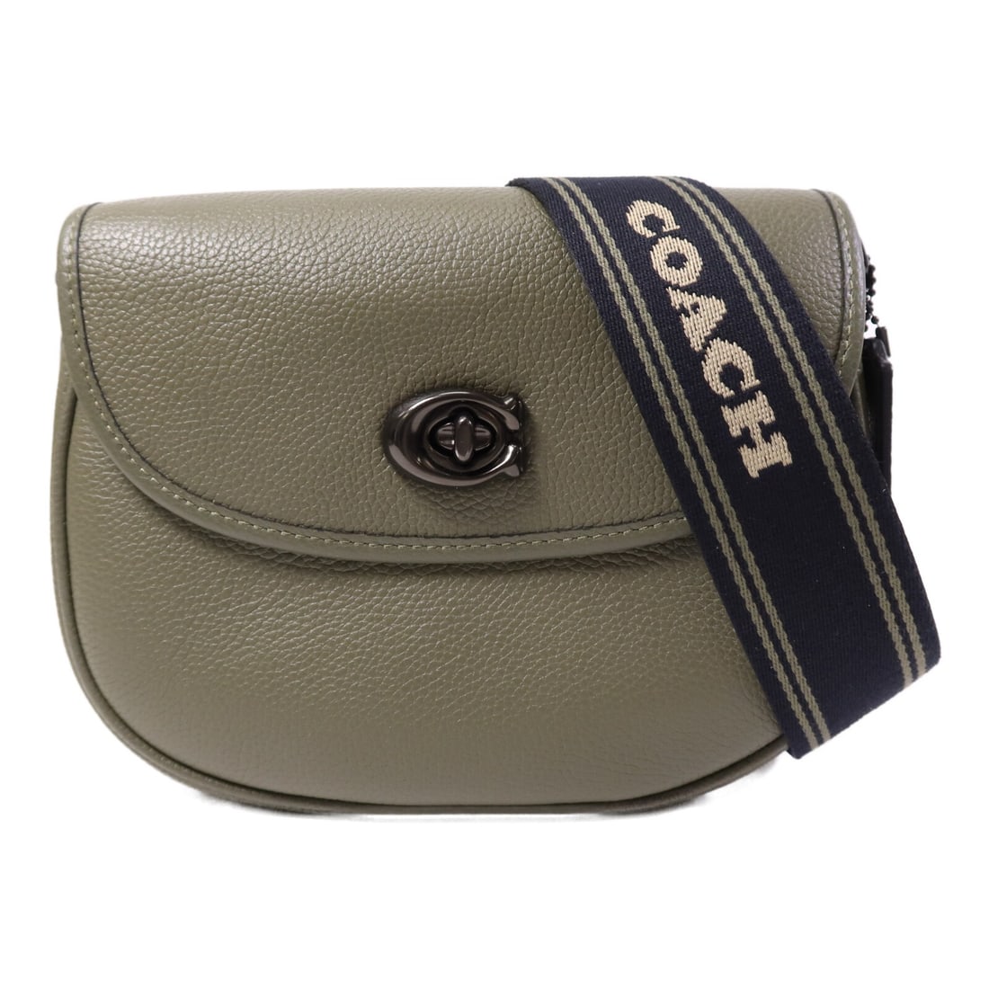 Green Calfskin COACH E2272 Shoulder Bag from United States: Green Calfskin COACH E2272 Shoulder Bag from United States This COACH shoulder bag is crafted from green calfskin leather, featuring a regular size and a structured silhouette. Made in the United Stat