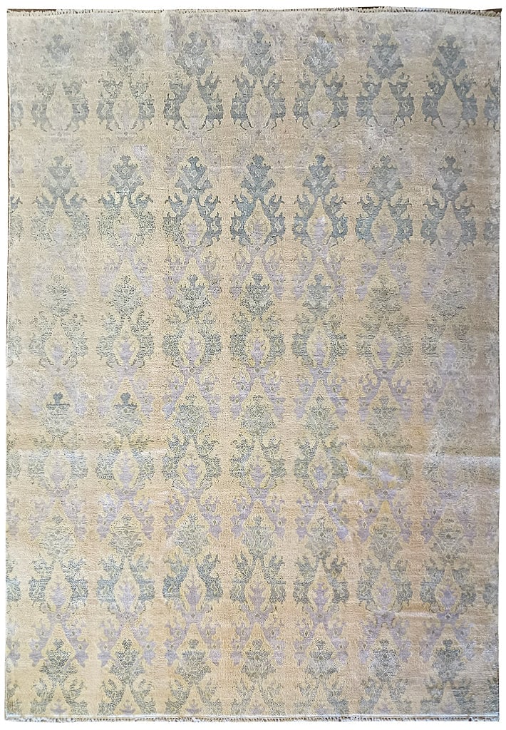 8' x 10' Hand-Knotted Wool Area Rug in Neutral Slate Gray (1 of 9)