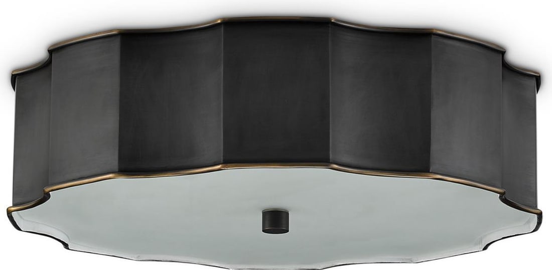 Currey Wexford Flush Mount Light Oil-Rubbed Bronze 19.5" Transitional Style: Currey Wexford Flush Mount Light Oil-Rubbed Bronze 19.5" Transitional Style Illuminate your space with the Wexford Flush Mount, a perfect blend of modern and traditional design. This stylish lighting 