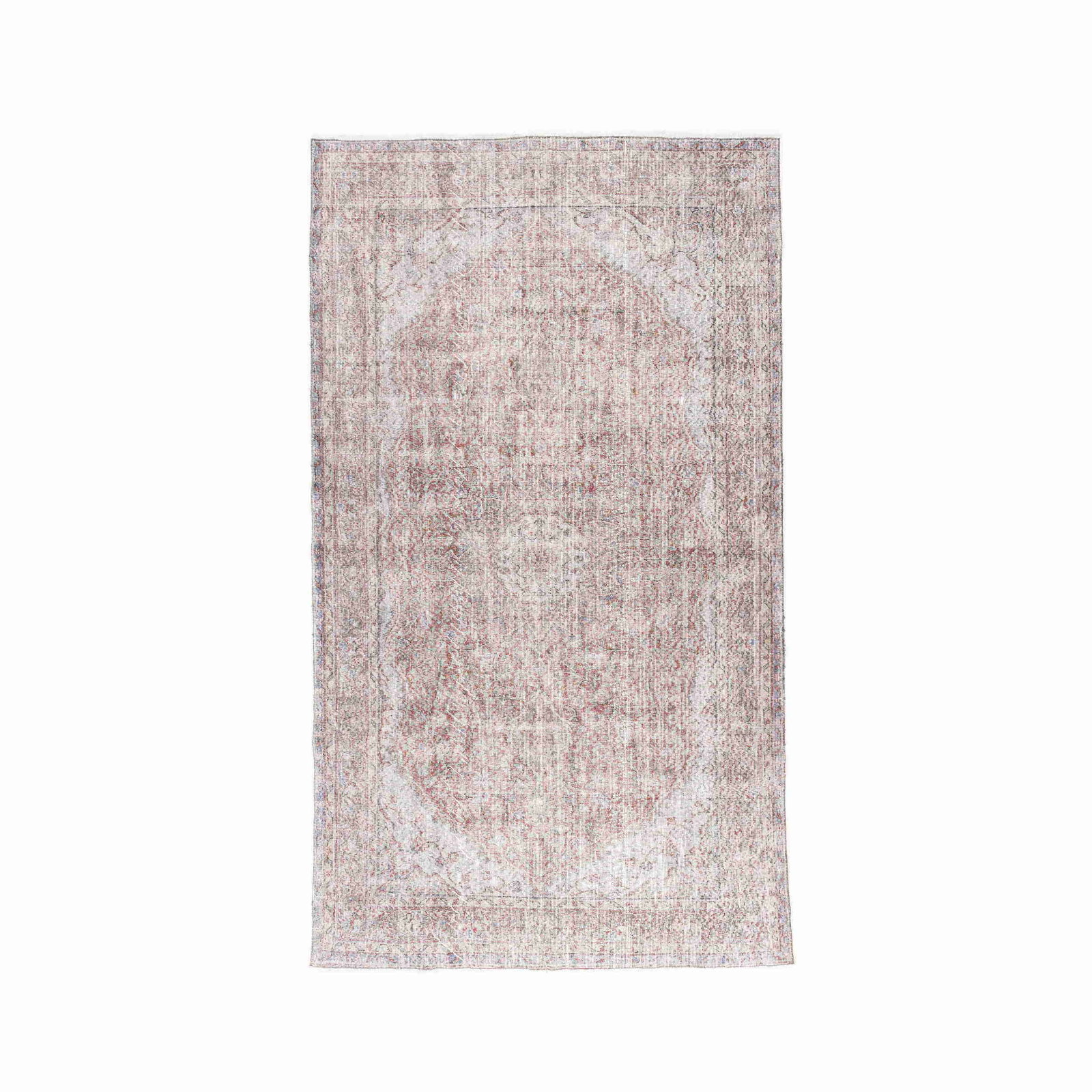 Authentic Handmade Vintage Carpet Wool on Cotton 67.3x118.5 Inches: Authentic Handmade Vintage Carpet Wool on Cotton 67.3x118.5 Inches Experience the charm of this Authentic Handmade Vintage Carpet, meticulously crafted with quality wool on a cotton base. This unique 