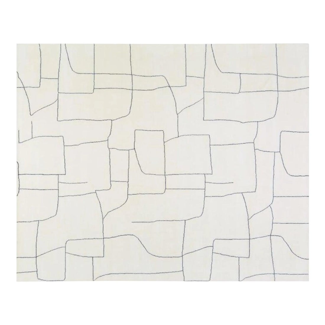 Hand Knotted Wool Azilal Area Rug in Black and White 8x10: Hand Knotted Wool Azilal Area Rug in Black and White 8x10 This Moroccan Azilal rug features a unique black and white design and is hand-knotted from wool. It offers a distinctive aesthetic and traditi