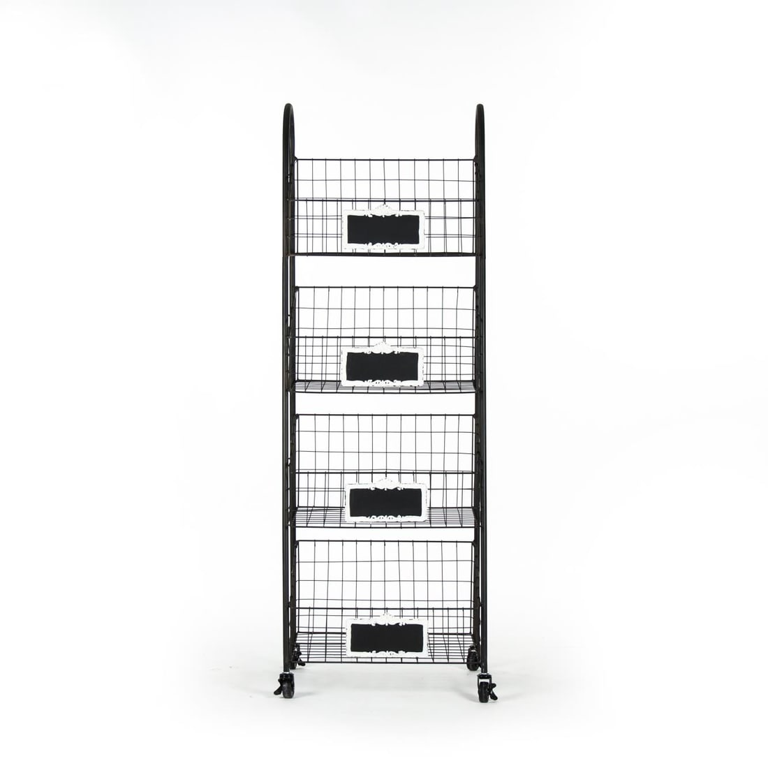 Zentique Rafael Vintage Style Metal Basket Storage Cart (1 of 5)