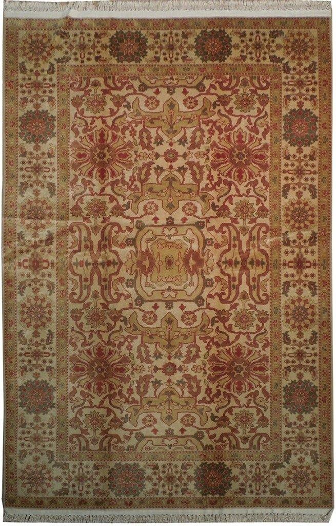 Handmade Beige Chobi Peshawar Rug 70 x 106 Inch Wool Ziegler Design: Handmade Beige Chobi Peshawar Rug 70 x 106 Inch Wool Ziegler Design Free continental US Shipping This exquisite 5.10 x 8.10 Beige Chobi Peshawar Rug showcases a stunning blend of traditional artistry 