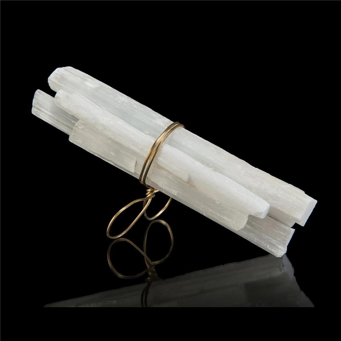 John-Richard Brass Selenite Accent Piece 7H x 12W x 12D (1 of 1)