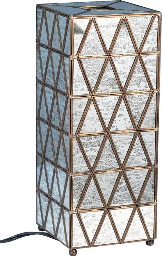Victorian Style Table Lamp Copper Finish Brass Glass (1 of 1)