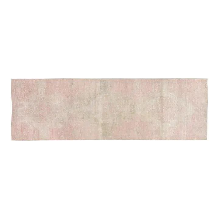 Turkish Anatolian Wool Runner Hand Knotted 3'1" x 10'1" Vintage: Turkish Anatolian Wool Runner Hand Knotted 3'1" x 10'1" Vintage This vintage Turkish Anatolian rug is hand-knotted from wool using traditional craftsmanship, blending timeless artistry with a modern d