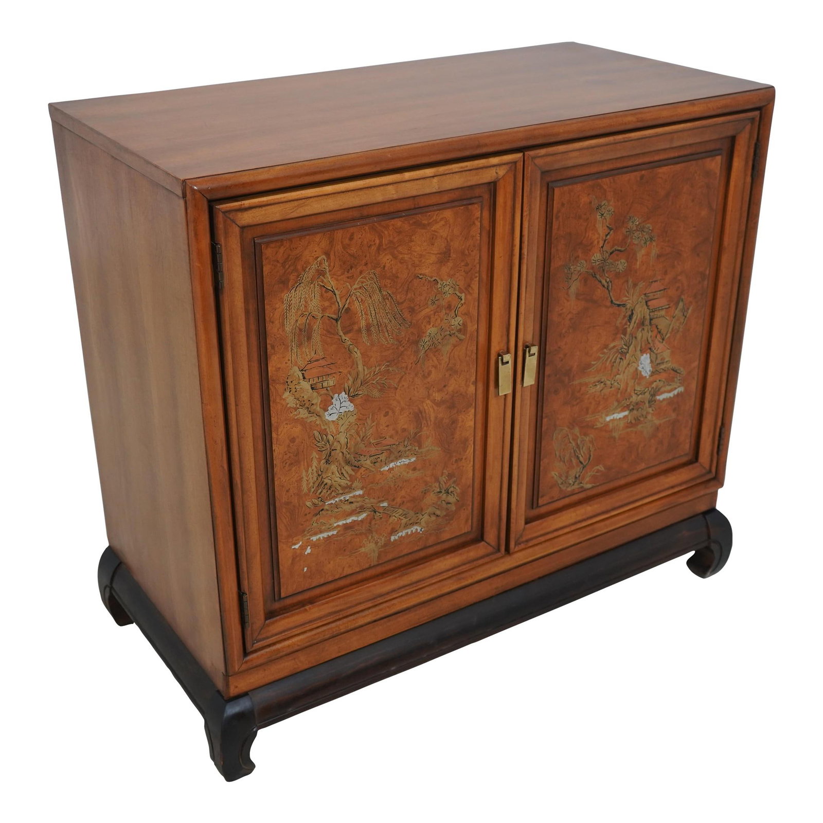 Henry Link Chinoiserie Modernist 2 Door Wood Cabinet: Henry Link Chinoiserie Modernist 2 Door Wood Cabinet This stunning Henry Link Chinoiserie Modernist 2 Door Server Cabinet combines quality construction with a modern design aesthetic. Featuring raised