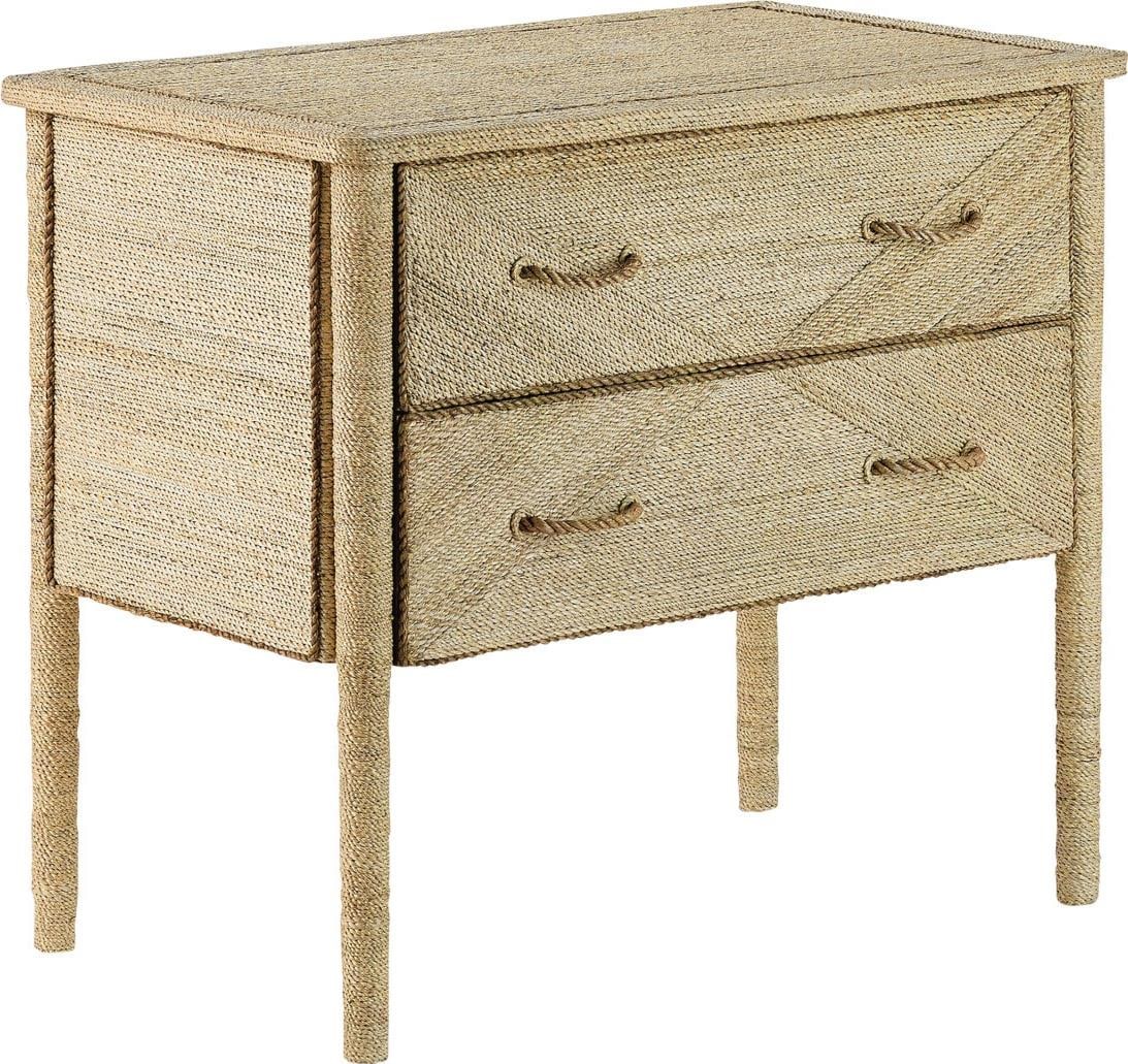 Currey Nautical Kaipo Chest with Braided Rope Design 31H 36W 22.25D (1 of 7)
