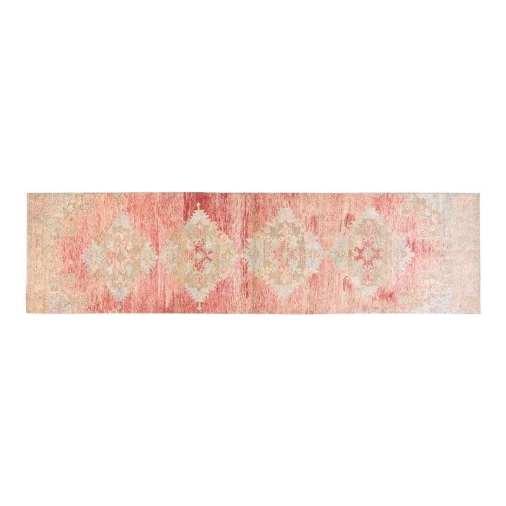 Handmade Anatolian Wool Runner Rug 3'x12' Traditional Turkish Design: Handmade Anatolian Wool Runner Rug 3'x12' Traditional Turkish Design This vintage Turkish Anatolian rug is hand-knotted from wool using traditional techniques, offering a blend of timeless craftsmansh