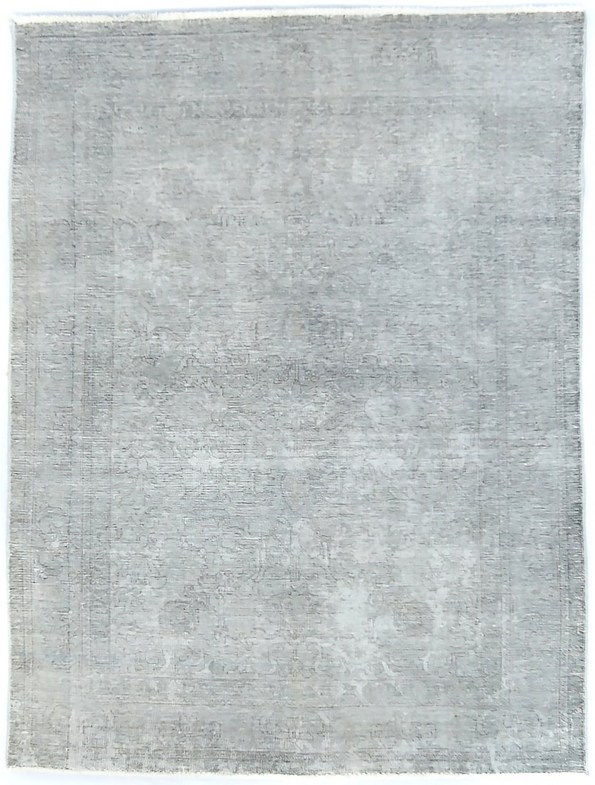 Vintage Handmade Floral Wool Area Rug 4'4 X 5'11 Distressed Design: Vintage Handmade Floral Wool Area Rug 4'4 X 5'11 Distressed Design This exquisite antique handmade Oriental rug showcases a beautifully muted floral pattern and is crafted from high-quality wool. With