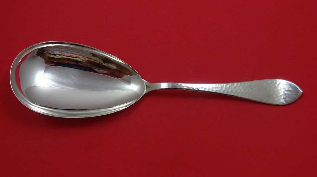 Robbe and Berking Martele Sterling Silver Rice Spoon 10 1/4" Unused (1 of 2)
