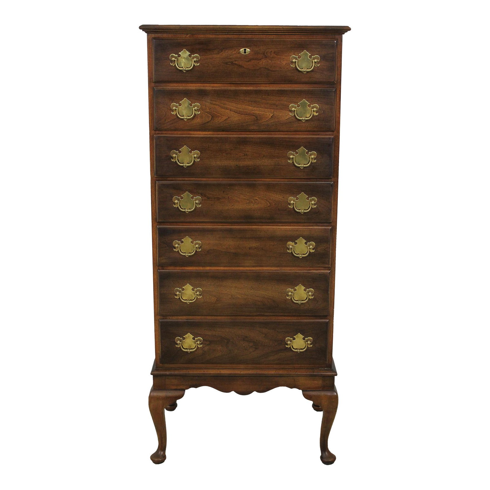 Statton Oxford Antique Cherry Queen Anne Lingerie Chest Model 2725 (1 of 10)