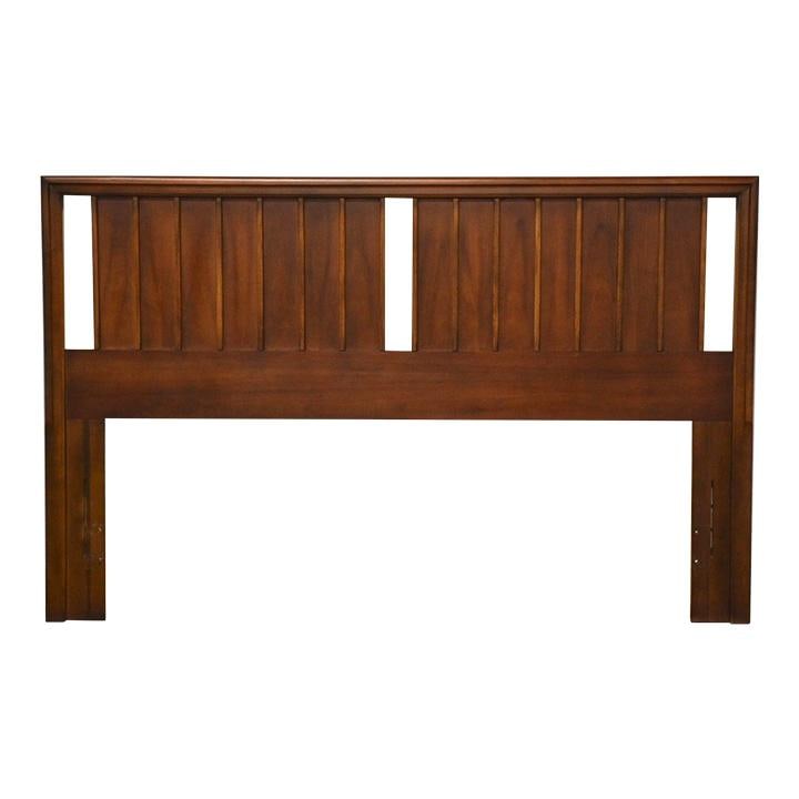 Mid Century Modern Walnut Queen Headboard 60.5in Wide: Mid Century Modern Walnut Queen Headboard 60.5in Wide This mid-century modern queen or full-size headboard showcases a sleek and stylish design, perfect for adding a touch of elegance to your bedroom.