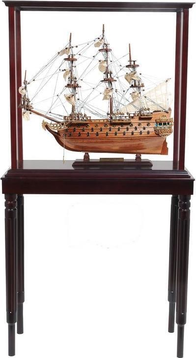Elegant San Felipe Mahogany Display Case with Brass Fittings (1 of 1)