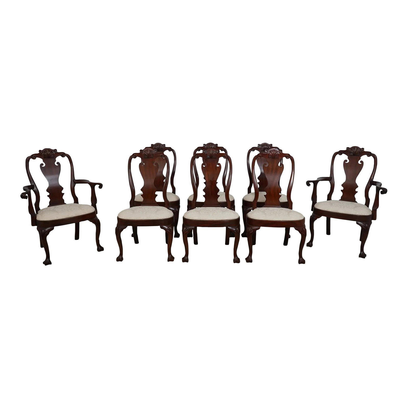 Set of 8 Henkel Harris Model 103 Mahogany Dining Chairs: Set of 8 Henkel Harris Model 103 Mahogany Dining Chairs This exquisite set of 8 Henkel Harris dining room chairs showcases traditional craftsmanship and timeless elegance. Crafted from high-quality ma
