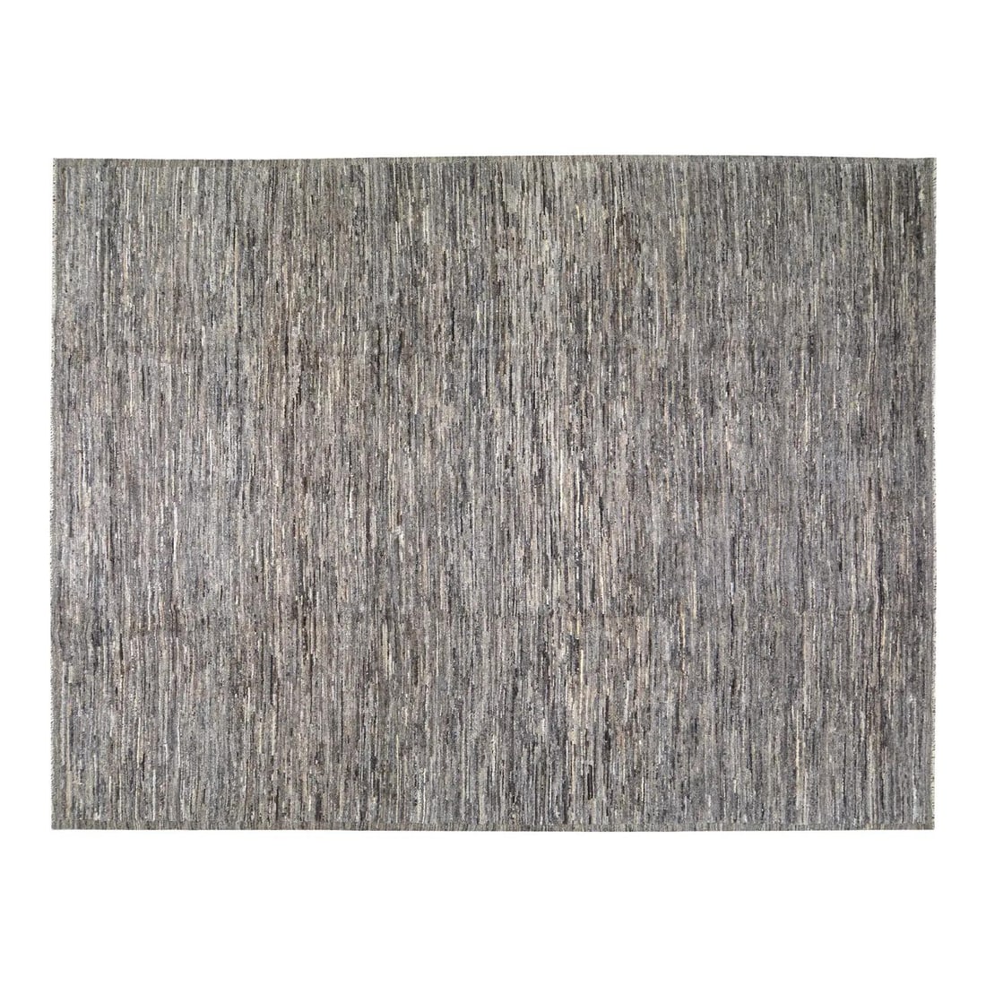 9'7" x 12'5" Gray Wool Area Rug Hand Knotted Moroccan (1 of 6)