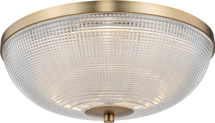 Kalco Portland 16 Inch LED Flush Mount Winter Brass Contemporary (1 of 1)