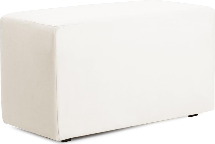 Howard Elliott Atlantis White Patio Bench 36x18 Hand-Finished (1 of 1)