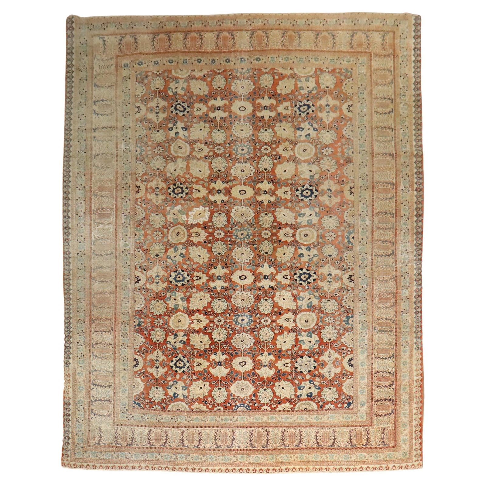 Hadji Jalili Tabriz Antique Rug 19th Century Persian 109 x 148 in (1 of 15)