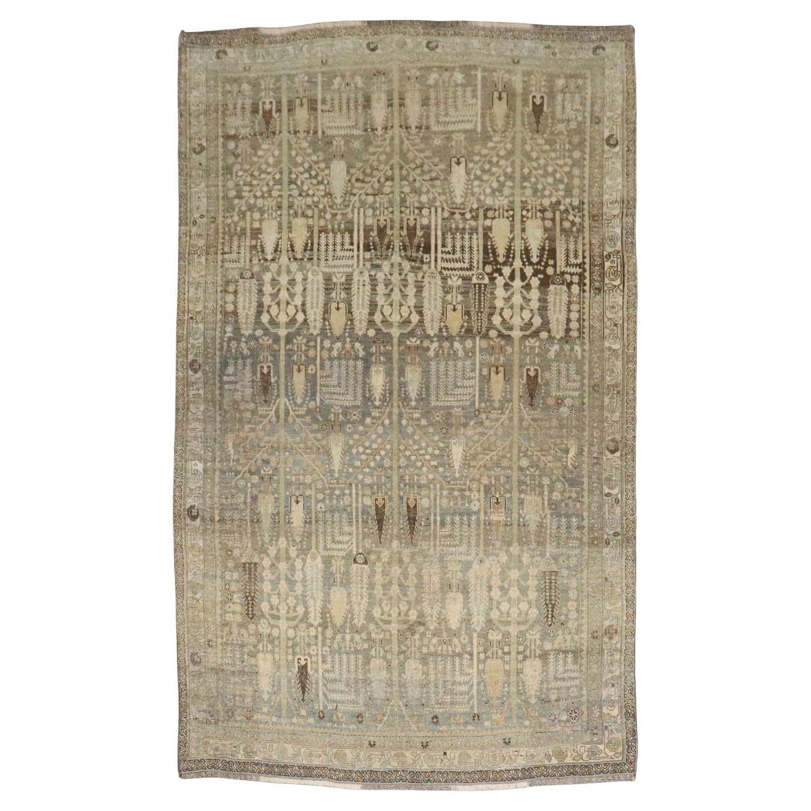 Antique Persian Bidjar Weeping Willow Tree Accent Rug 1910 (1 of 11)