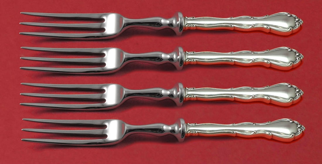 Towle Fontana Sterling Silver 4-Piece Fruit Fork Set 6-Inch: Towle Fontana Sterling Silver 4-Piece Fruit Fork Set 6-Inch Enhance your dining experience with this exquisite 4-piece fruit fork set from Towle's Fontana pattern. Each fork features a hollow handle c