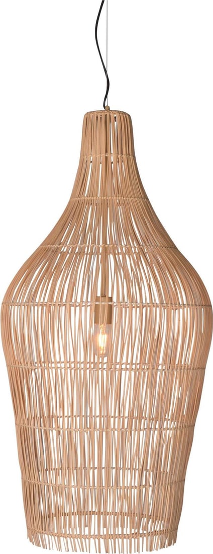 Serena Rattan Bowl Chandelier 41H 20W 20D Modern Lighting (1 of 2)