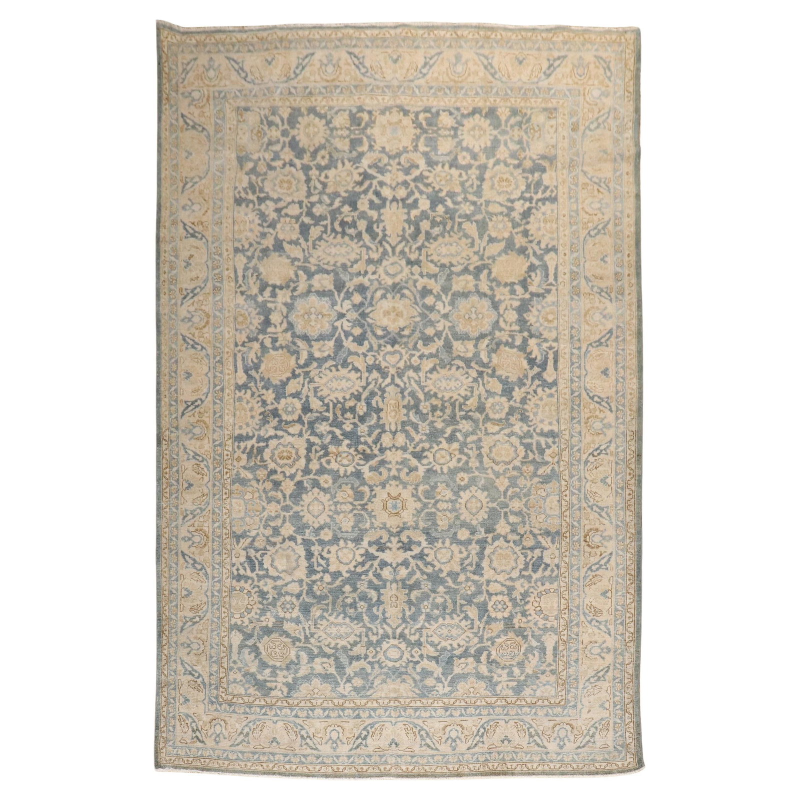 Persian Malayer Hand-Knotted Wool Rug 7' x 10'5'' from 1940: Persian Malayer Hand-Knotted Wool Rug 7' x 10'5'' from 1940 This exquisite Persian Malayer rug is a stunning example of traditional craftsmanship, hand-knotted from high-quality wool. Measuring 7' x 1