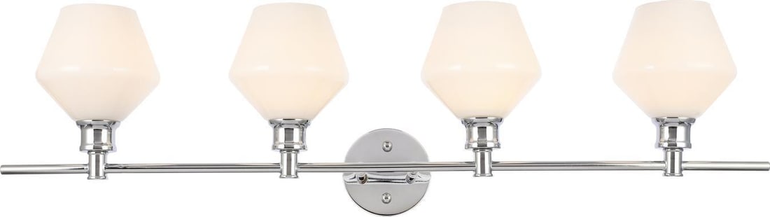 Elegant Gene Transitional 4-Light Chrome Wall Lamp UL-Listed (1 of 1)
