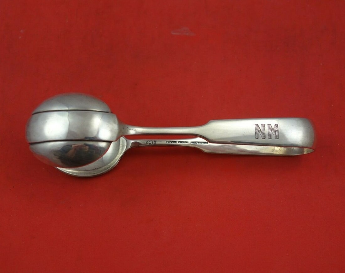 Erickson Silver Chino Sterling Silver Ice Tong 6 1/4 Inch Serving Piece (1 of 3)