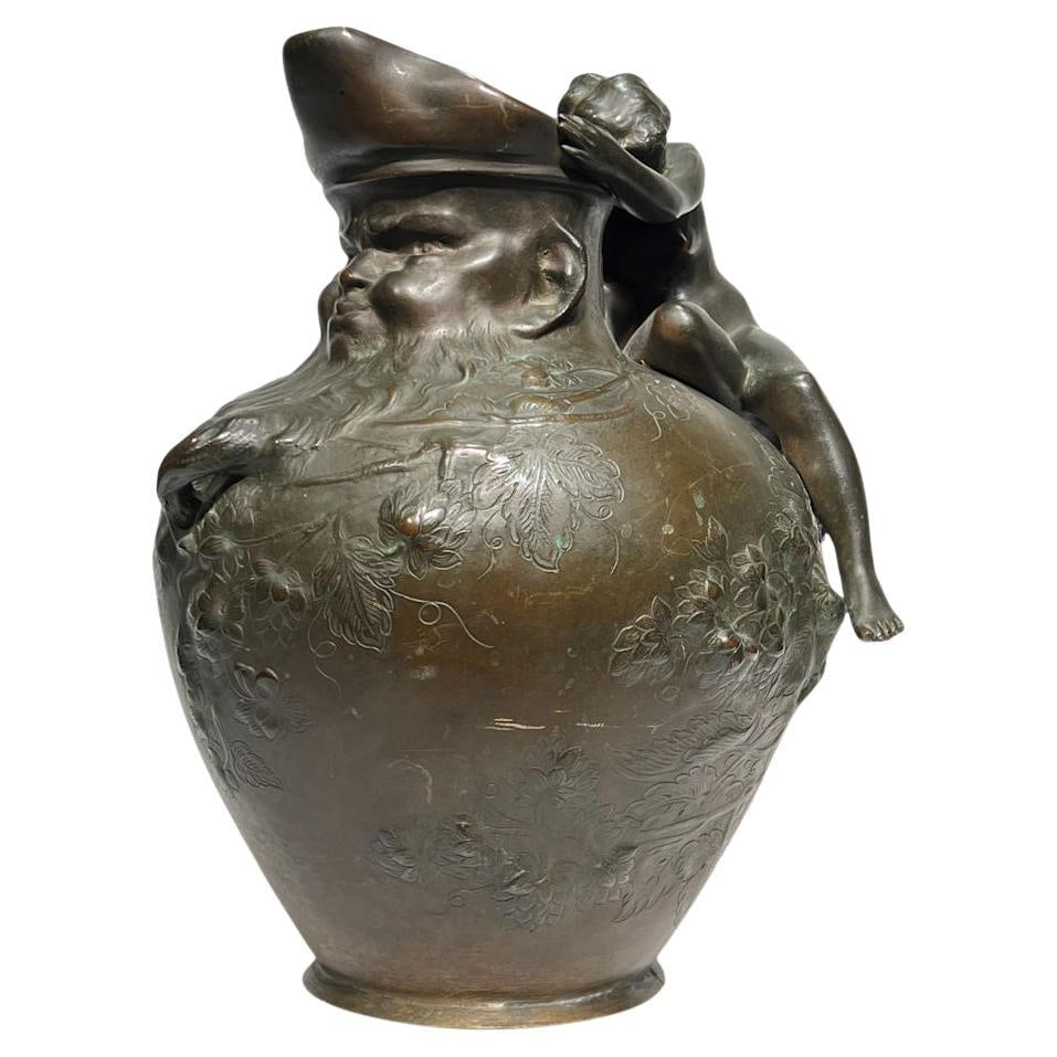 French Art Nouveau Bronze Vase in the Manner of Auguste Ledru (1 of 11)