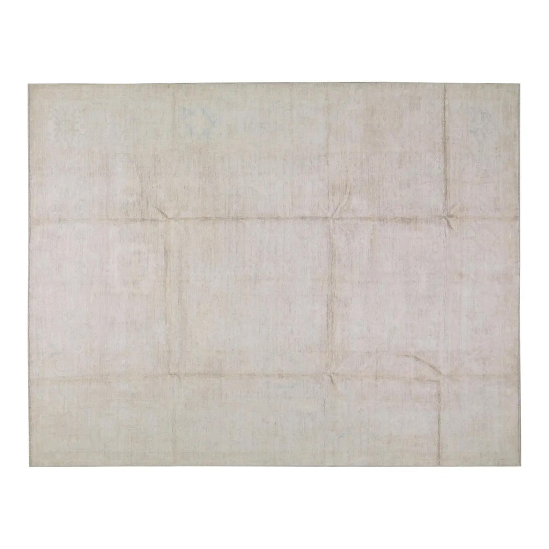 Handmade Wool Oushak Area Rug 9'1" x 12' Traditional Design (1 of 6)
