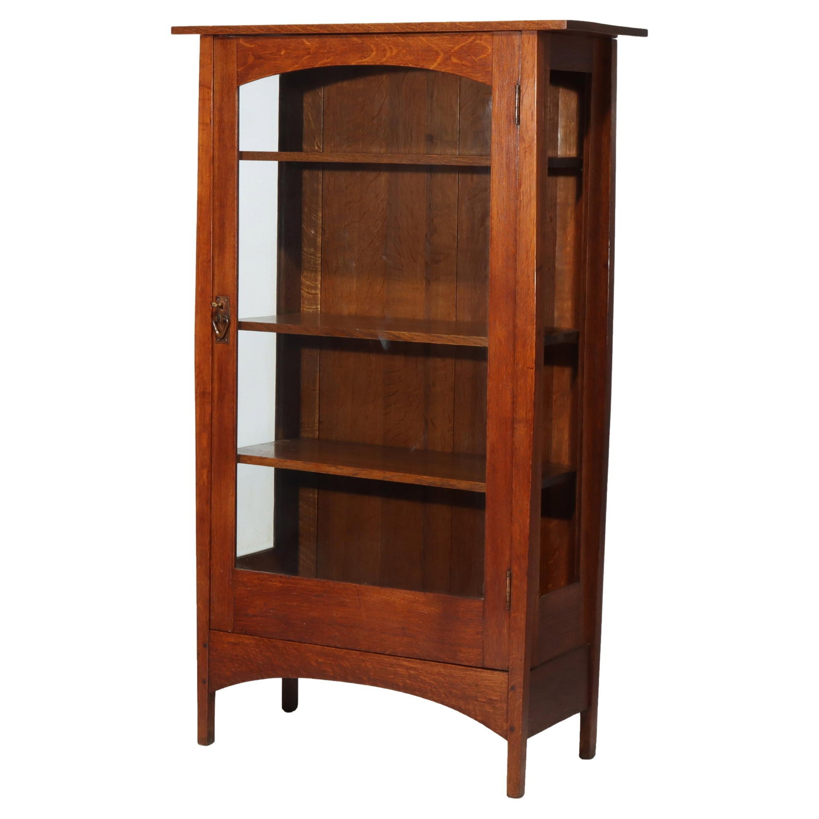 Antique Gustav Stickley Harvey Ellis Oak China Cabinet c1900 (1 of 17)